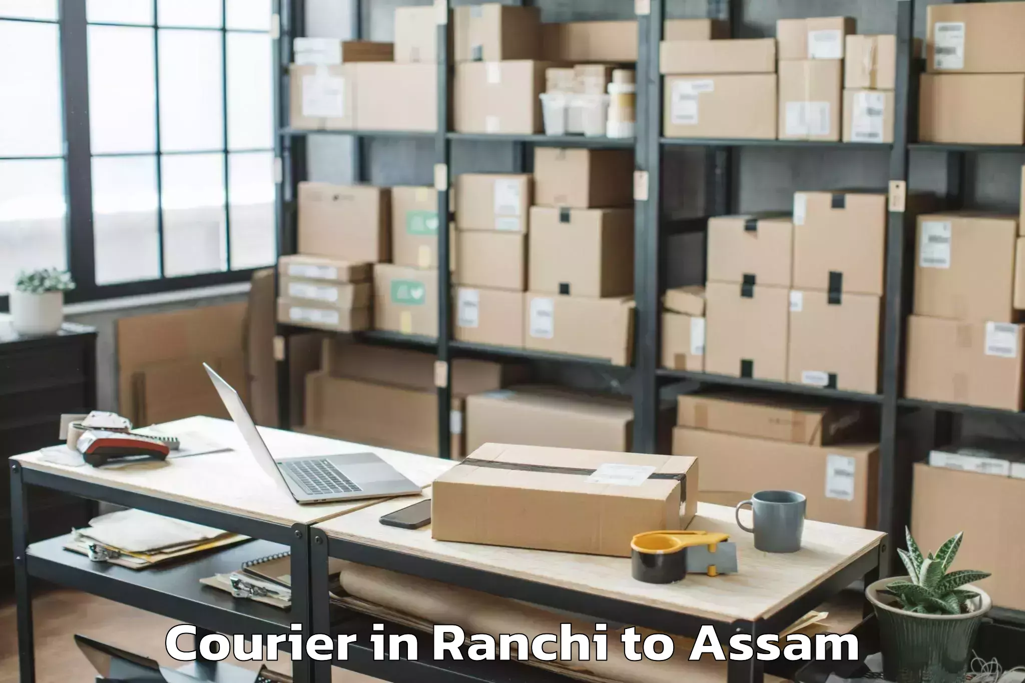 Book Ranchi to Patharighat Courier Online